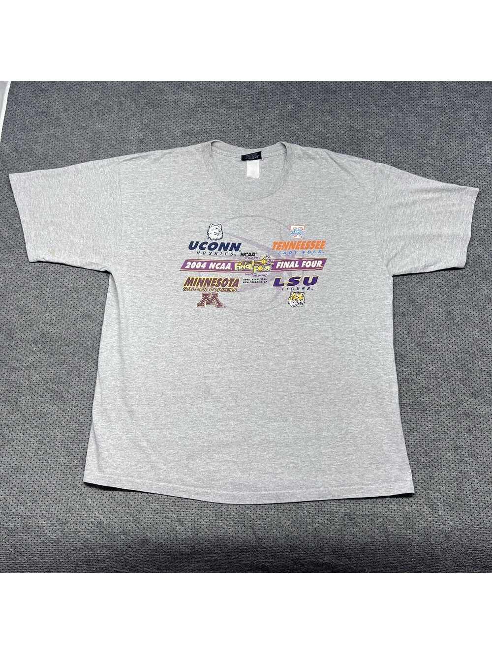Vintage NCAA Women’s Basketball Final Four Tournament T-Shirt XXL RARE MENS GRAY